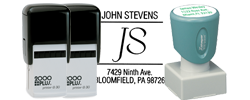 Square Logo Address Stamps