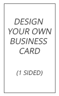 1 - Sided Vertical Business Card