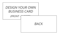 2 - Sided Horizontal Business Card