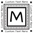 MONO-9 - Monogram Address Stamp Style 9